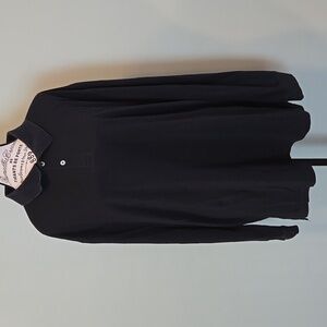 Black Long Sleeve Polo